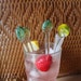 Drink Stir Sticks Pyrex Glass Swizzle Sticks Multiple color tropical promotional sale functional art