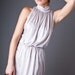 80s Vintage High Neck Silver Mini