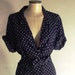 Vintage women polka dots dress by Gerard Darel Paris