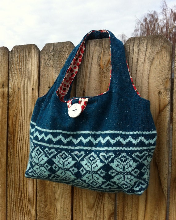 NEW LOWER PRICE Upcycled Sweater Purse