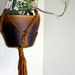 Gold Boho Macrame Plant Hanger Flower Pot