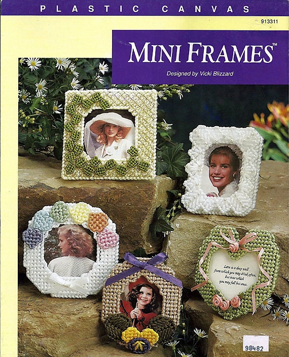 Mini Frames in Plastic Canvas Pattern The Needlecraft Shop