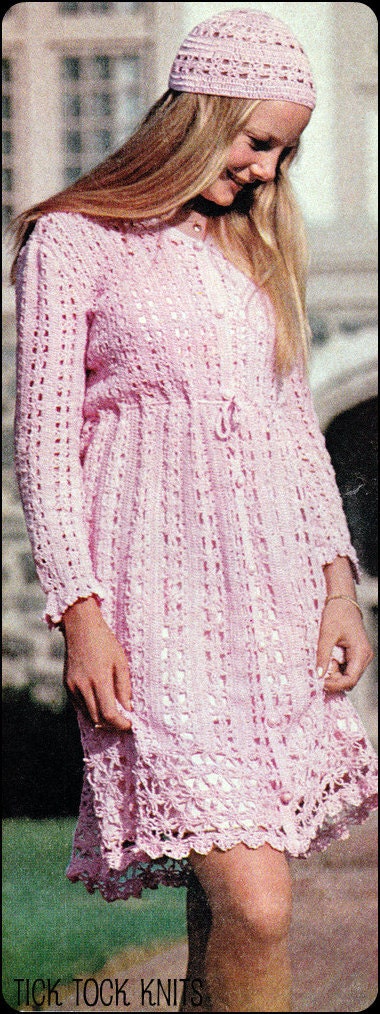 No122 pdf vintage crochet pattern instant download