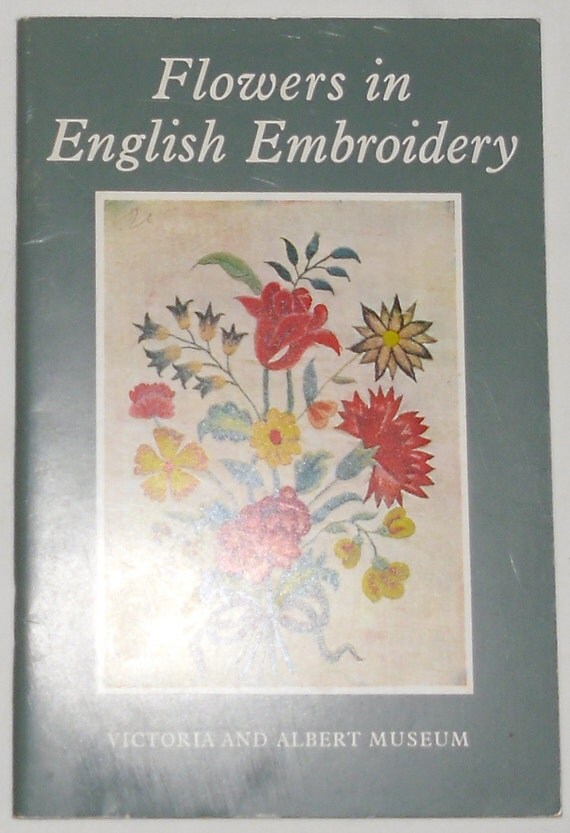 Items Similar To Vintage Embroidery Book   Flowers In English 