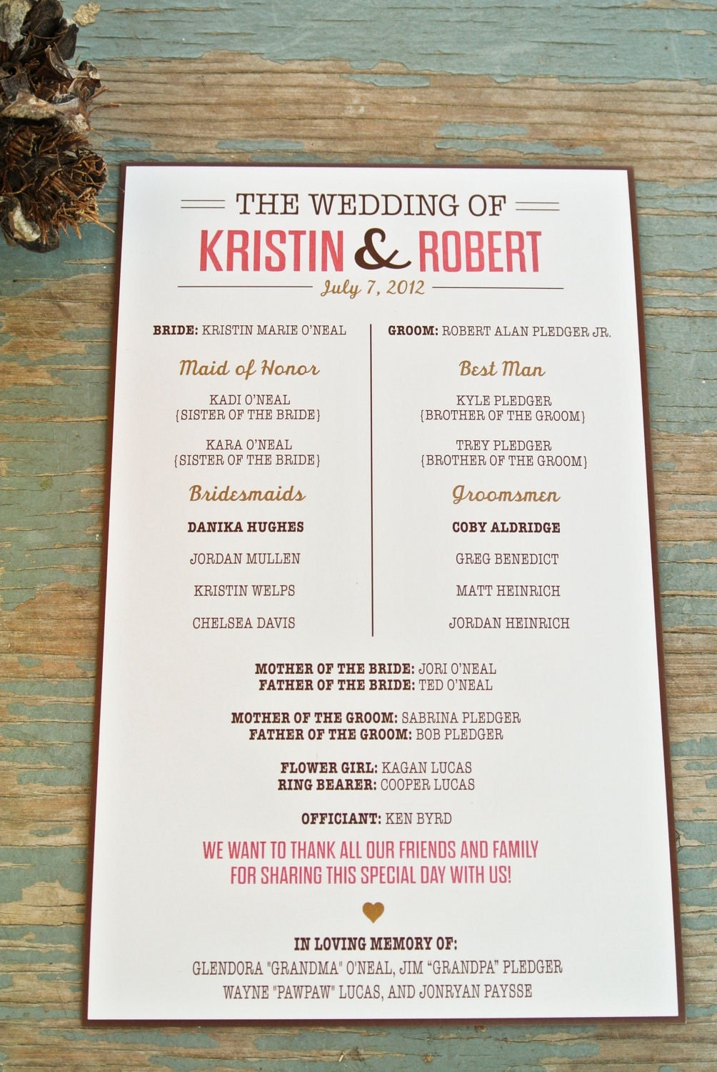 25 Inspirational Wedding Programs Latter 25 Inspirational Wedding Programs Latter