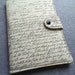 Nexus 7 , Kindle Fire HD Cover, Kindle cover, Nook HD, eReader Cover, Book Style, Old Script Custom order