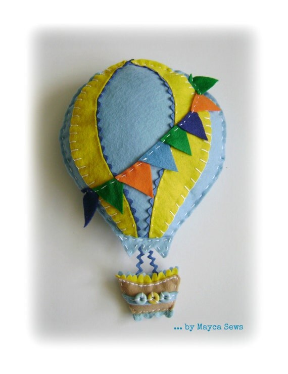 Items similar to Hot Air Balloon Wall Decor. For nursery or kids room