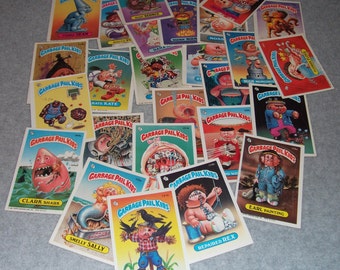 Vintage Gross Garbage Pail Kids GPK 150 Sticker Lot Cards 1980s 80s Retro Hipster Cool Stickers