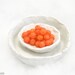 Round Orange Czech Glass Beads 6mm (50) Small Pressed Druk Silky Frosted Matte