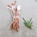 Herb Markers Set of 5 Hammered Textured Recycled Copper Electrical Wire Custom Stamping