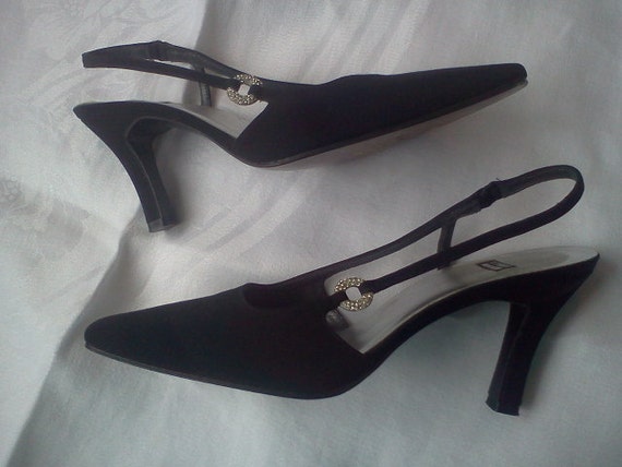 Vintage Pumps -Designer Shoes-80s Stuart Weitzman - 80s Black ...