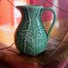 Cabbage Pitcher Bordallo Pinheiro Green Cabbage Leaf Water Pitcher - Portugal