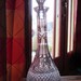 Vintage Bar Glass Decanter Heavy Glass with Stopper Cut Glass