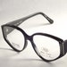 Black and Gold Eyeglasses - Womens Black Artist Brush Eyeglass Frames Painted Gold 80s Vintage New Old Stock