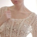 r e s e r v e d White knit see through sweater