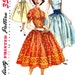 Simplicity 1591, 1950s Rockabilly, Dress Pattern from 1956