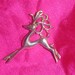 Silver Brooch/Pin Dancing Reindeer Sterling Brooch Vintage circa 1950 Will ship Worldwide.