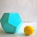RESERVED 4 JULIE black Geometric Modern Figure in aqua
