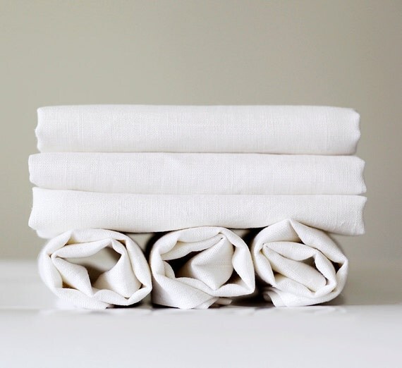 White napkins Wedding table set cloth white by pillowlink