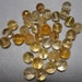 Amber Color Vintage Faceted Yellow Quartz Ball Beads 9mm