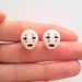 No Face post earrings