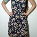 GRUNGE Hipster Daisy Vintage Perfect Little Chic Sleeveless Summer Floral Romper Mini Dress with Lace Up Back M