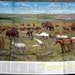 Ice Age Mammals of Alaskan Tundra Vintage Poster by National Geographic - Map of Canada on Reverse Side 1972
