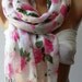 Elegant and soft scarf - Cotton Scarf...Vintage Roses