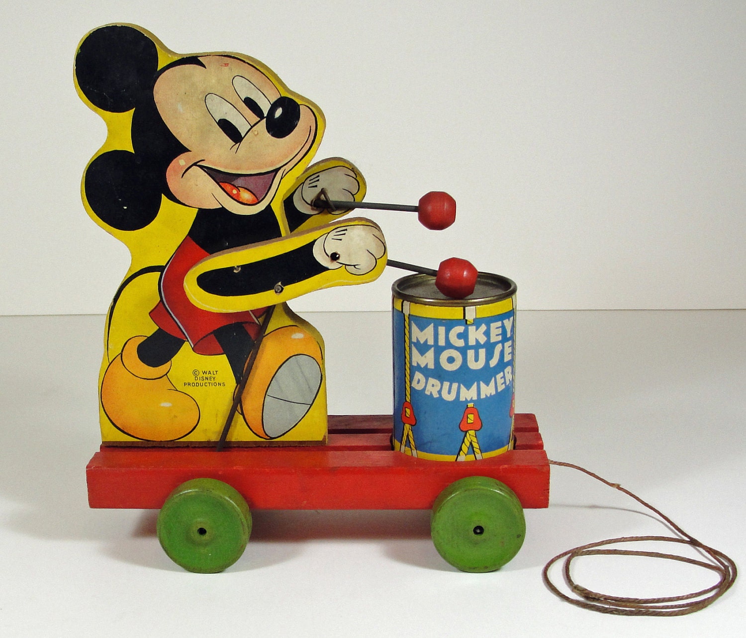  Pull Toy No. 476 Rare Vintage Fisher Price Wooden Toy Kids Room Decor