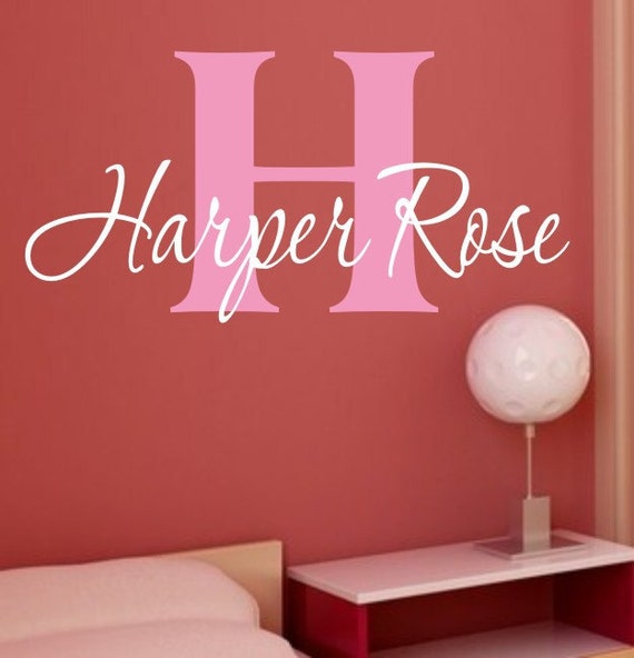 Items similar to Custom Vinyl Name Decal Children and Teen Vinyl Wall