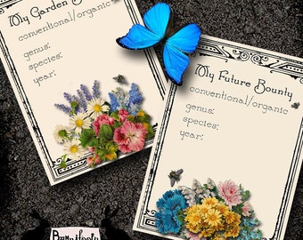 Seed packet template | Etsy