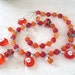 Carnelian and Sea Glass Necklace