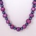 Blue and Magenta Pearl Necklace