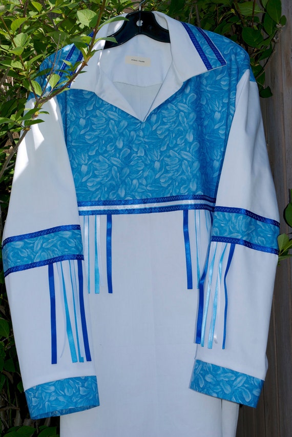 Items similar to Made to Order Native American Style Ribbon Shirt in a