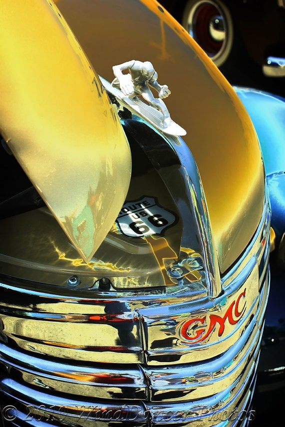 Classic Truck Hood Ornament Surfer Fine Art Photo by ForDaGuys