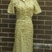 Summer Cotton Yellow Flower Vintage Womens Dress Housewife Size 6 Small