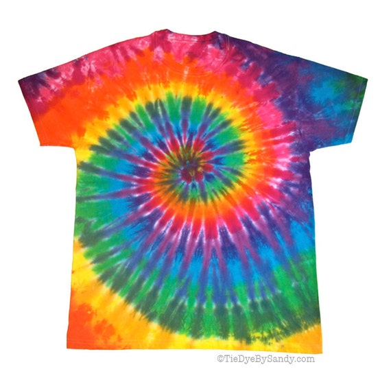 Classic Rainbow Spiral Tie Dye Shirt