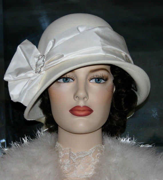 Downton Abbey Hat Gatsby Hat Flapper Hat Edwardian Tea Hat