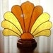 Art Deco Stained Glass Fan Lamp
