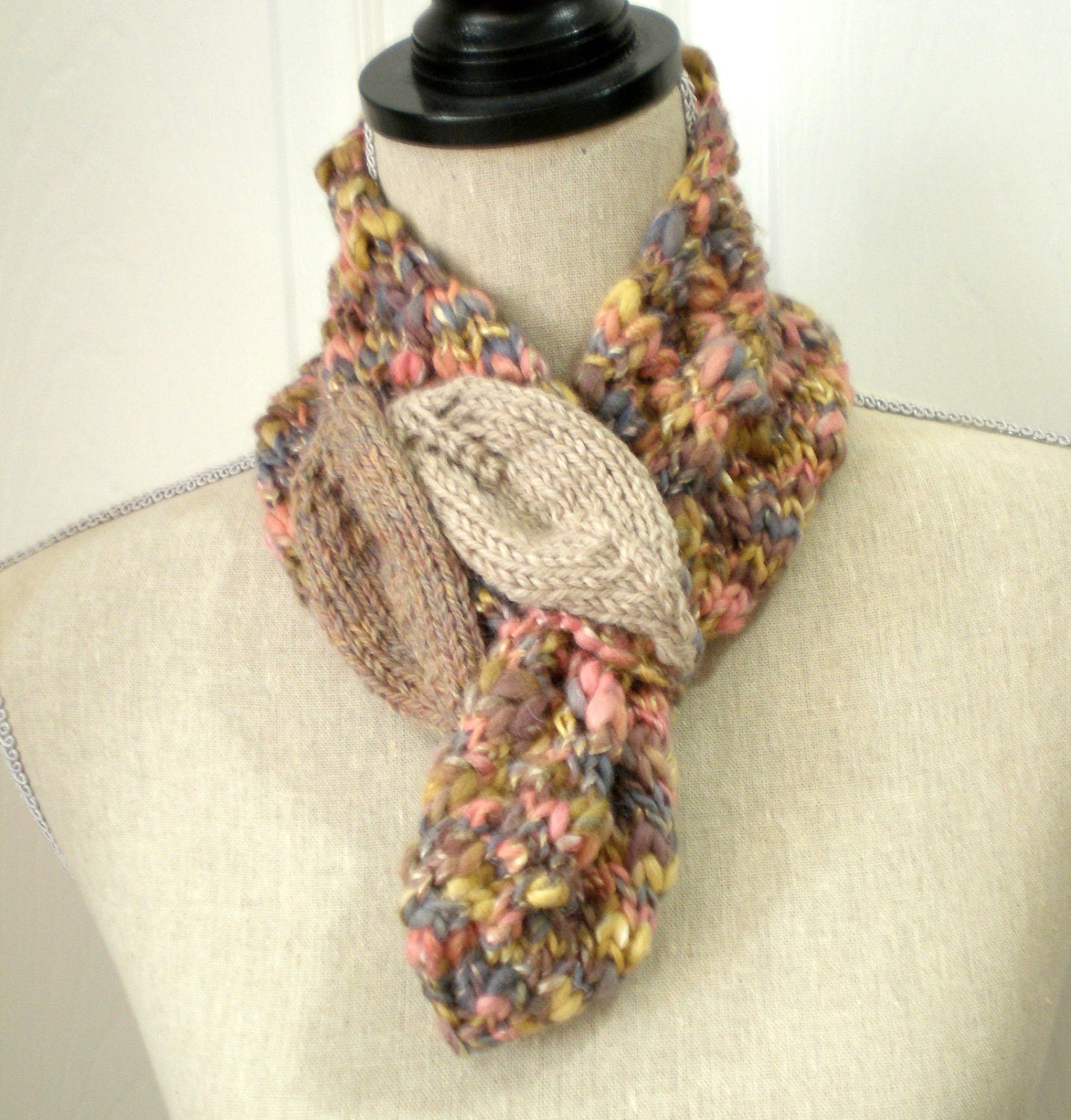 Women Wool Ascot Scarf Soft Spring by ohmay on Etsy