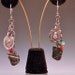 amulet earrings sterling silver turquoise sherpa coral stone