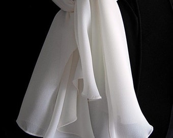 Ivory Georgette Ascot by Kambriel - Brand New & Ready to Ship!