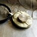 Vintage Button Necklace Dazzler Art Deco Vintage Button Silver Gray Jewelry