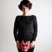 Vintage Metallic Knit Sweater 1980s Rainbow Thread Glam Sparkle XS or Small