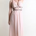1960s Maxi Slip - Saks Fifth Avenue Vintage Cherry Blossom Nightgown - Medium to Large