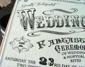 Wedding invitations: Carnival wedding, circus wedding