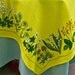REDUCED Vintage SWEDISH PROVINCES Tablecloth Topper Wildflowers