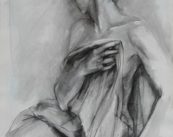 charcoal figure drawing female