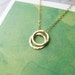 Reserved for Jennifer -SISTER NECKLACE in 14k GOLD Filled Chain and Circles Jewelry for Sisters Necklace for 2 or 3 Sisters