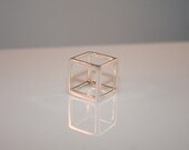 Sterling Silver Cube Pendant